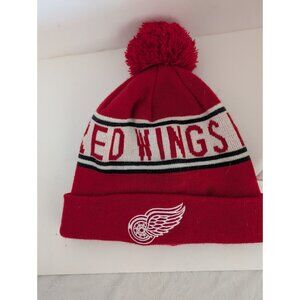 Detroit Red Wings Beanie Hat OSFA Red Knit Warm Fan Favorite Hockey Sports NHL